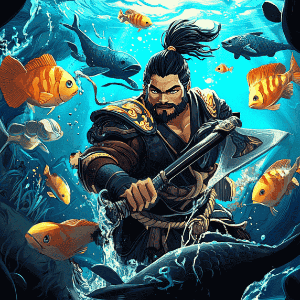 李逵劈魚